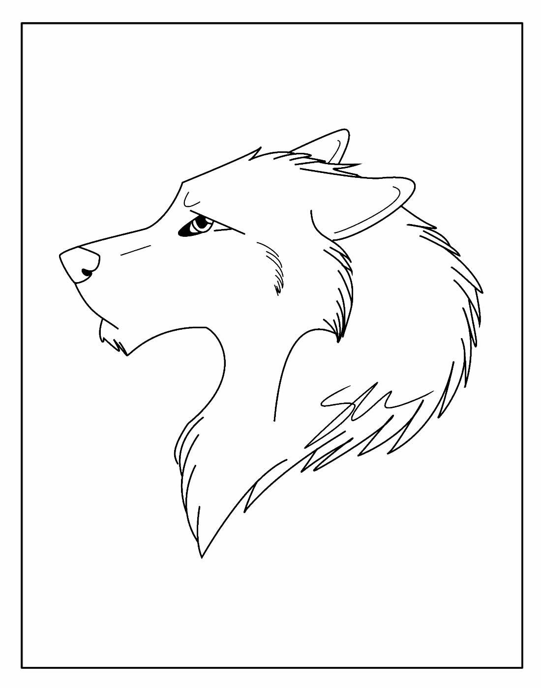 Волк карандашом для срисовки легко