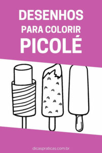 Desenhos Para Colorir De Picol Dicas Pr Ticas