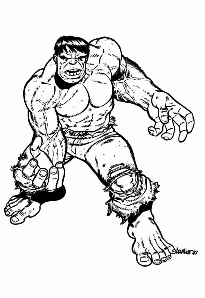 Desenho Hulk Colorir