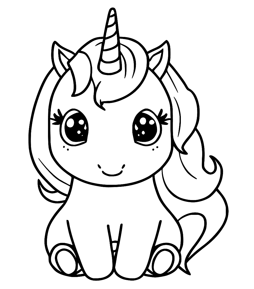 Desenhos de Unicornio para colorir imprimir e pintar - Desenhos