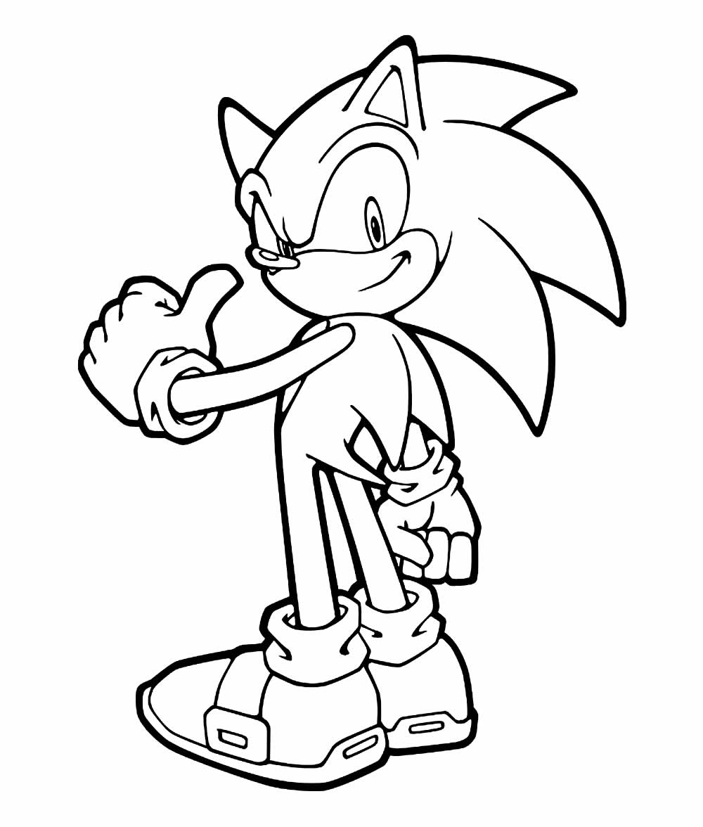 Sonic para Colorir e Pintar [ 2023 ] → 15 Imagens Grátis