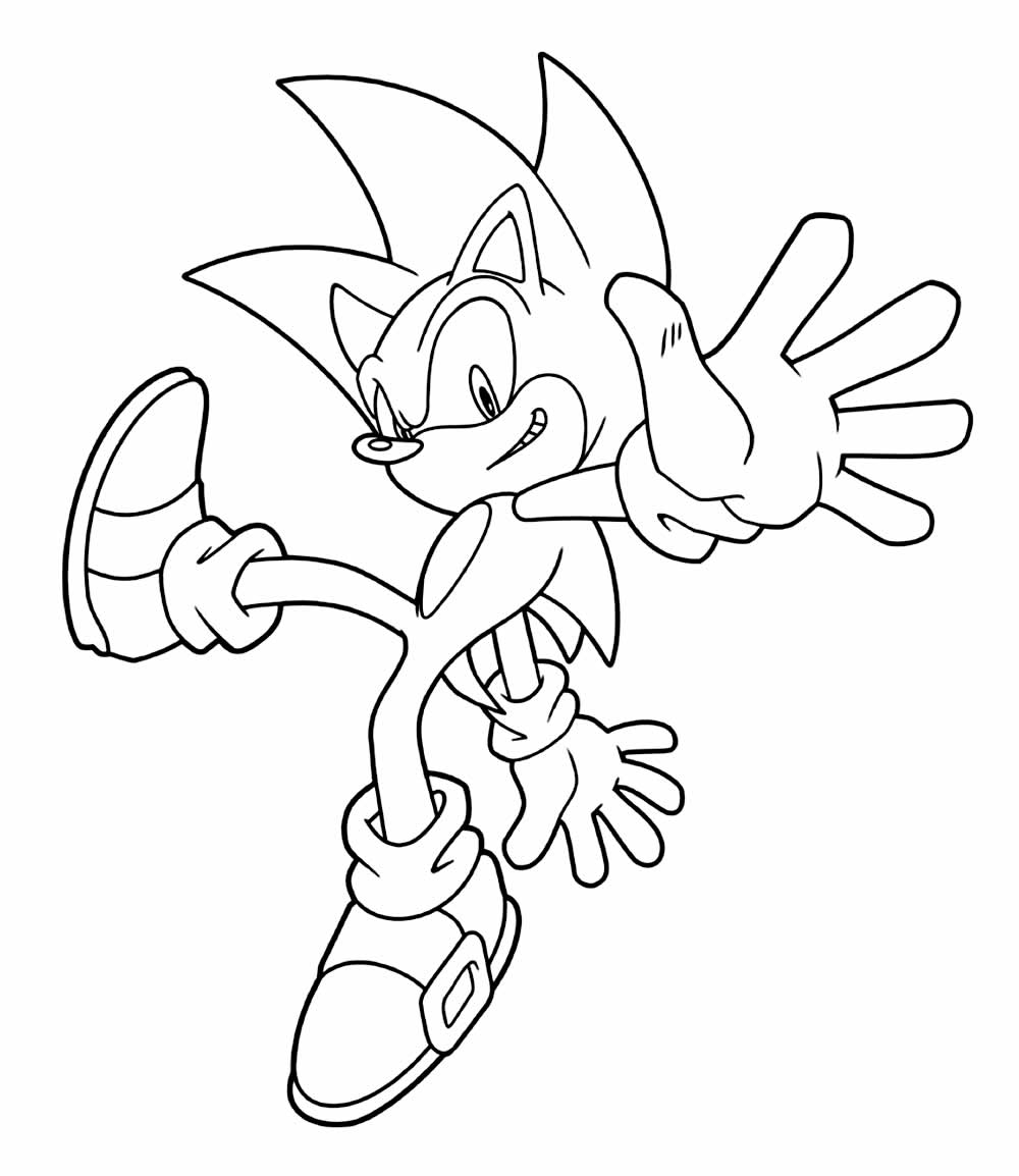 50+ Desenhos de Sonic para colorir - Como fazer em casa