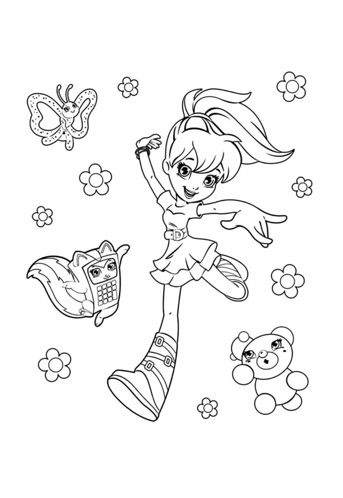 Desenho da Pollu Pocket para colorir