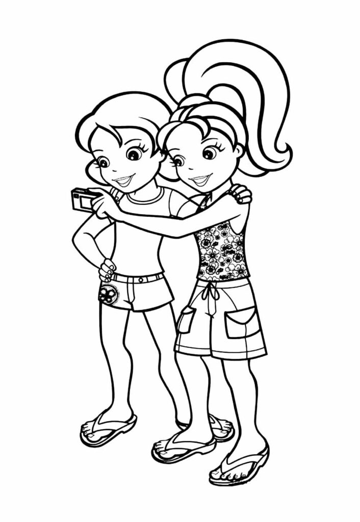 Polly Pocket - Desenho para colorir