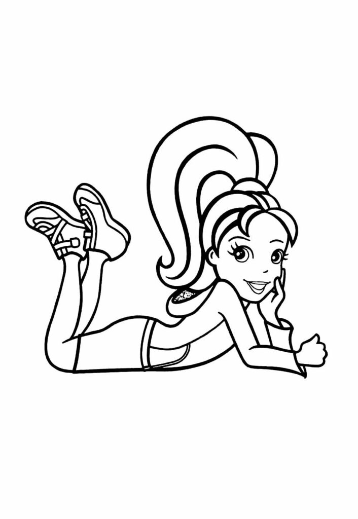 Desenho para colorir da Polly Pocket