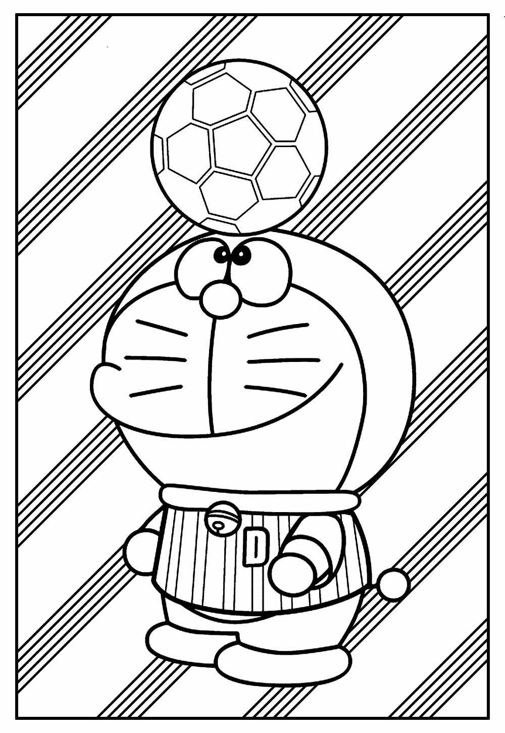 Desenho de Doraemon para pintar