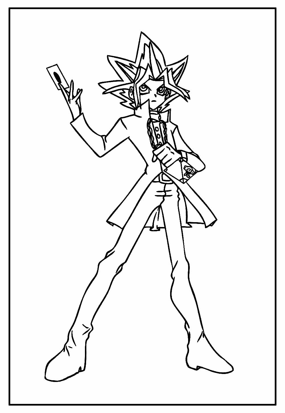 Desenho de Yu Gi Oh para colorir