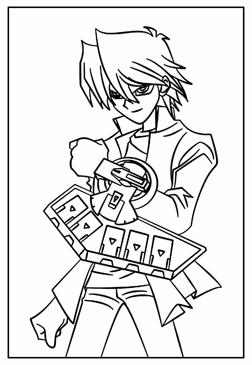 Desenho de Yu Gi Oh para colorir