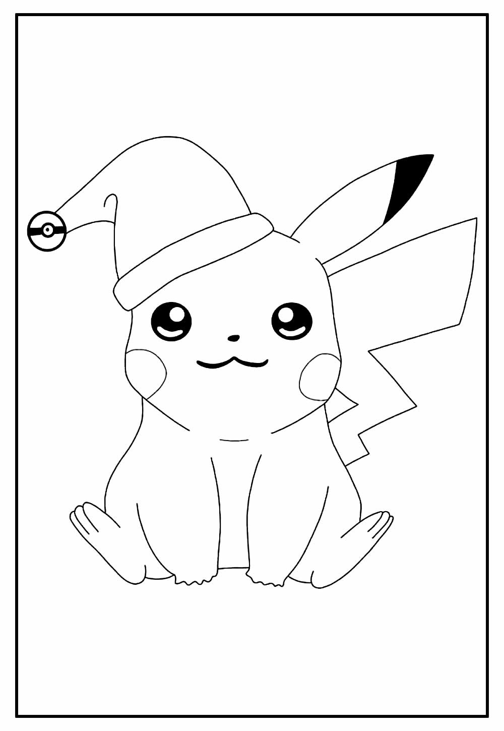 Desenho de Pikachu para colorir