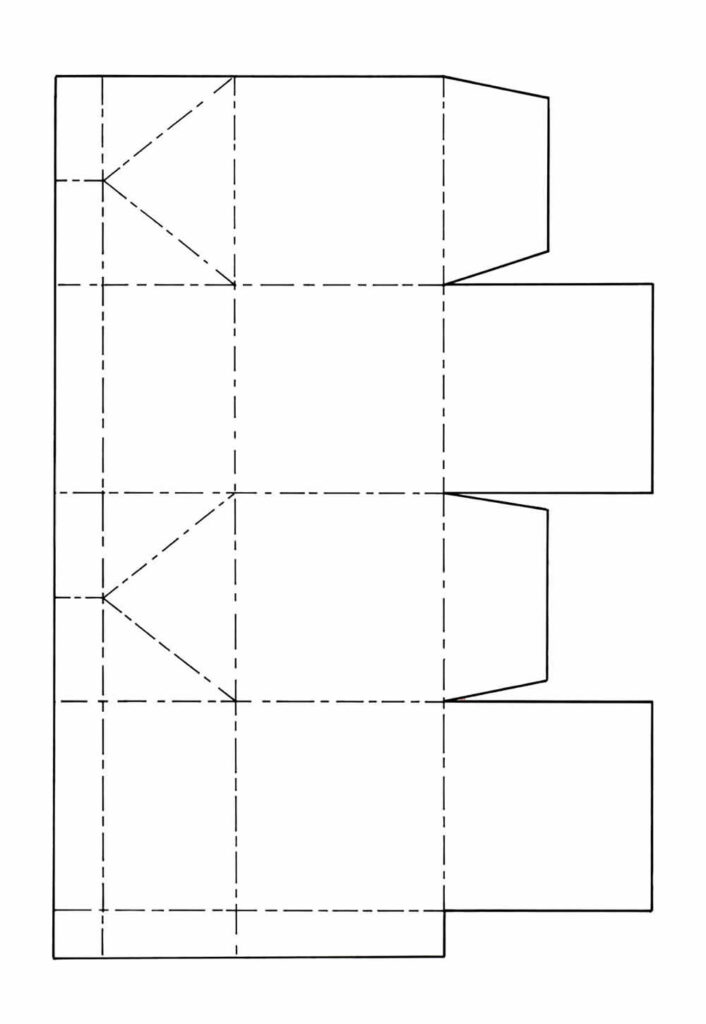 Molde de Caixinha de Papel Milk