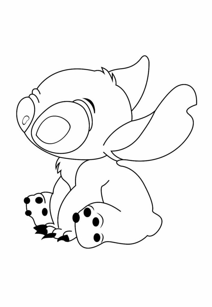 Desenho do Stitch para colorir