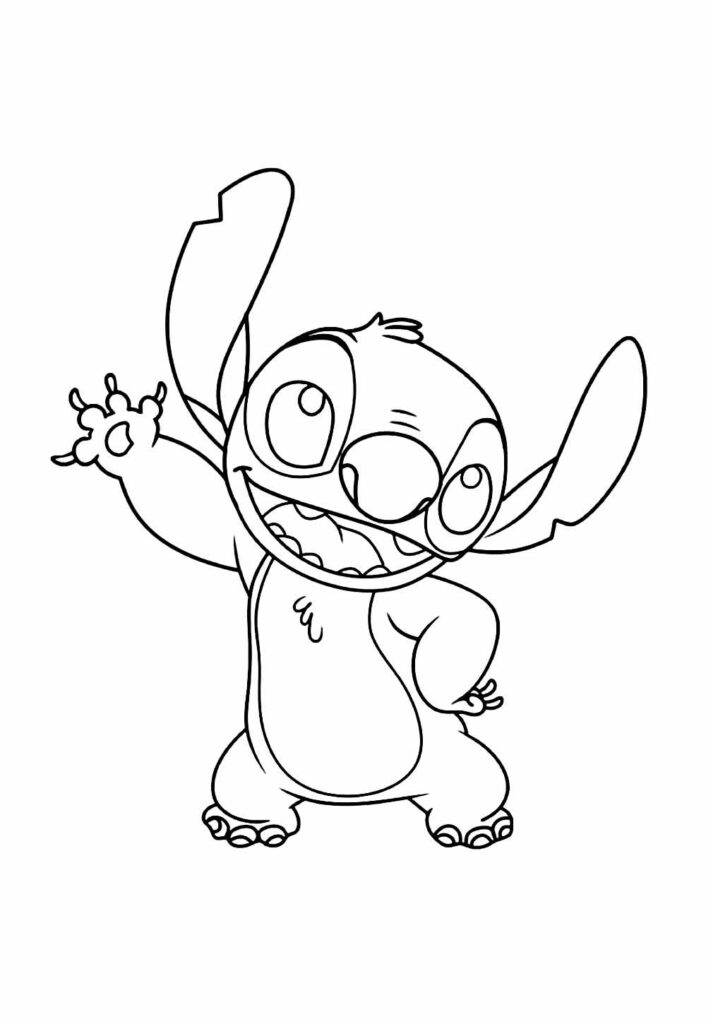 Stitch para colorir