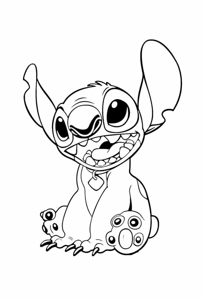 Desenho do Stitch para colorir