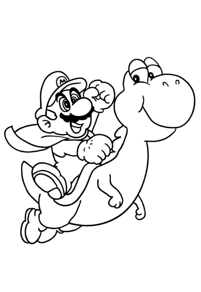 Desenhos Mario Bros Colorir