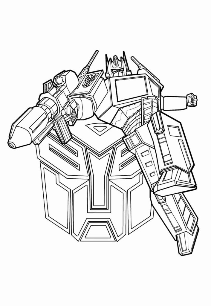 Desenho de Transformers para pintar