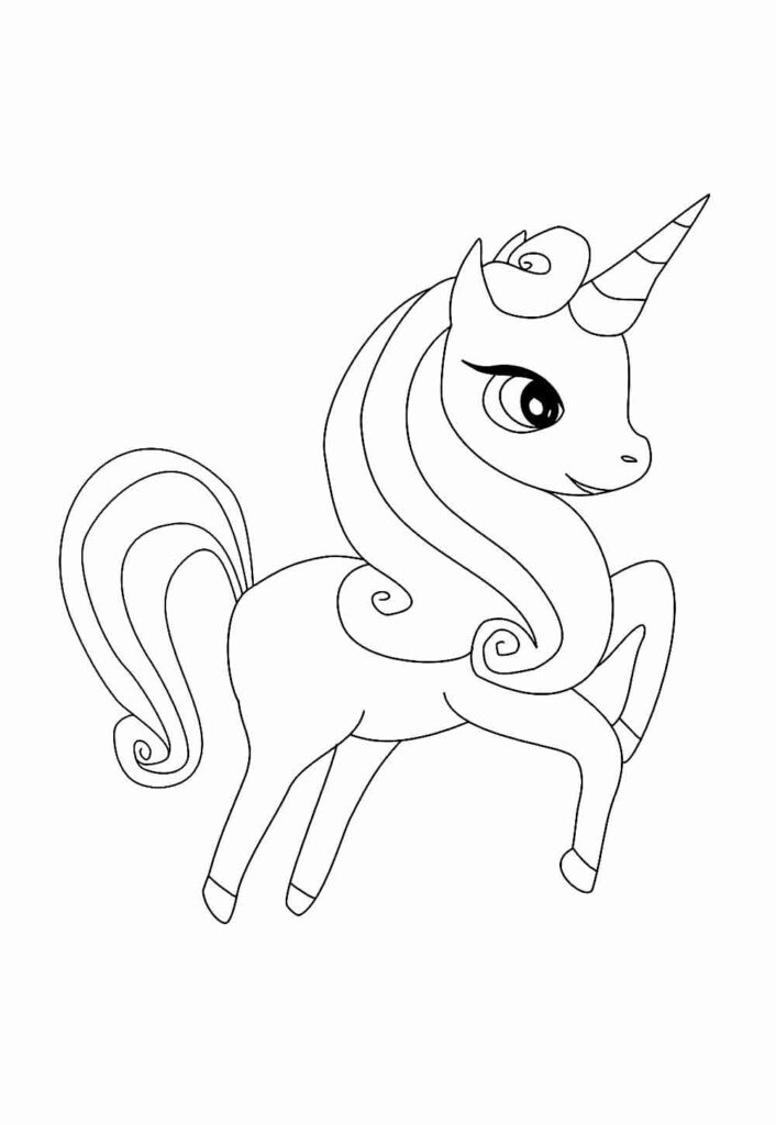 Desenho de Unicórnio para colorir