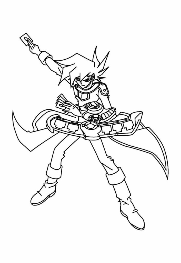 Desenho de Yu-Gi-Oh para colorir