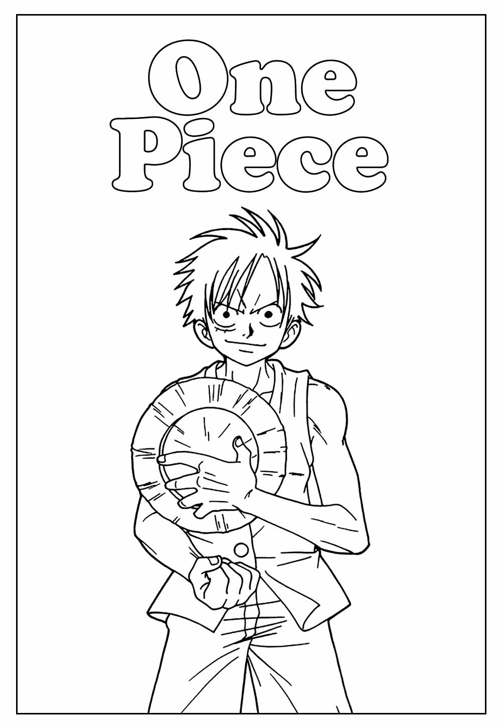 Desenho de One Piece para colorir