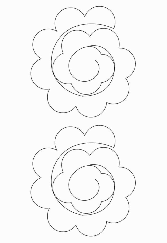 Moldes de Flor Espiral