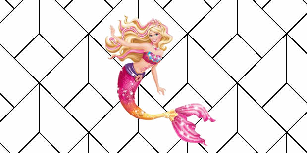 Desenhos da Barbie Sereia para fazer arte