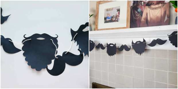 Barba de Papel para Decoração