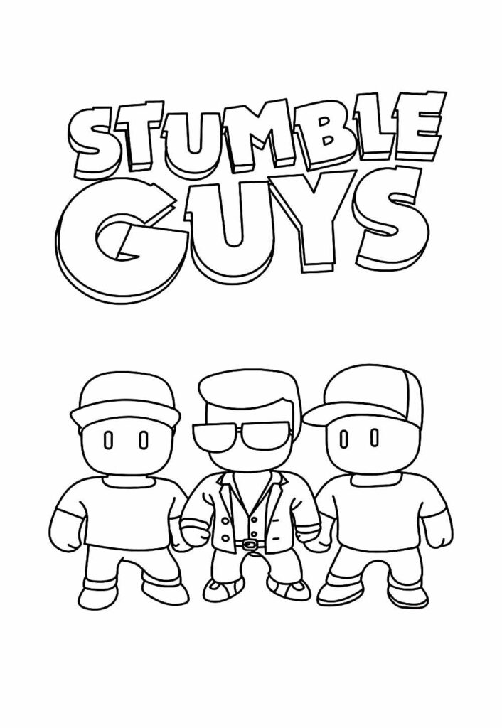 Desenho de Stumble Guys para colorir