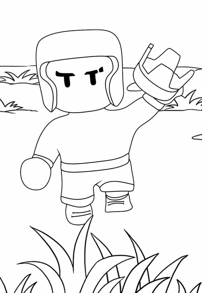 Desenho de Stumble Guys para pintar