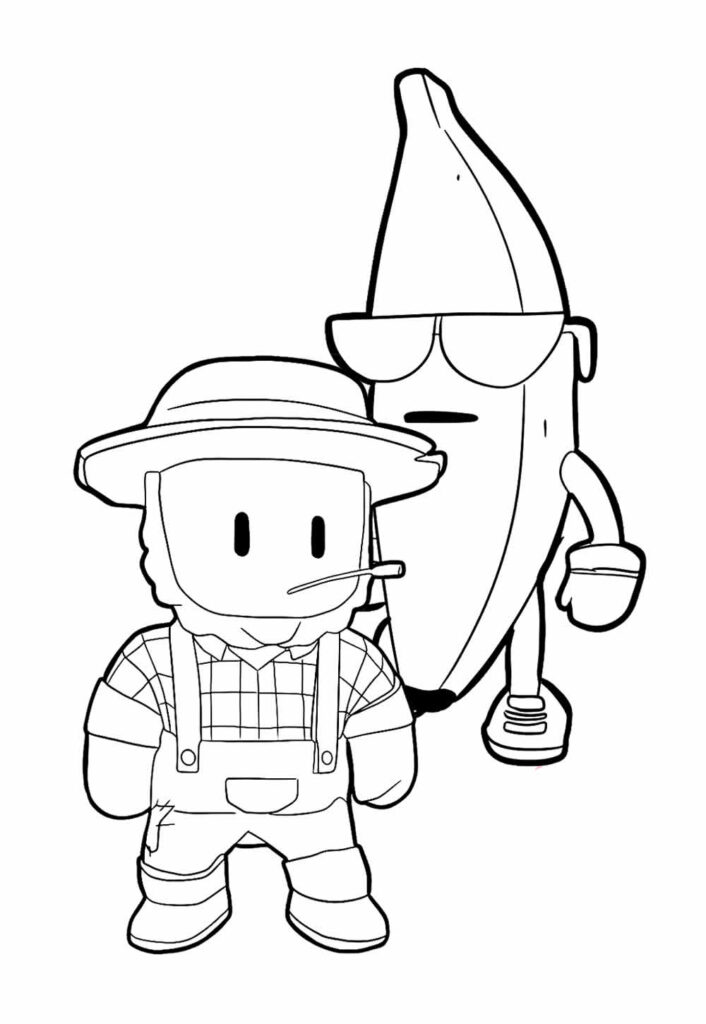 Desenho de Stumble Guys para colorir