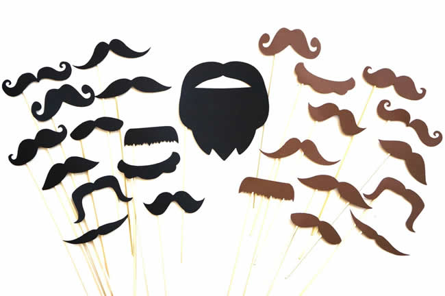 Acessórios com Bigodes para Imprimir