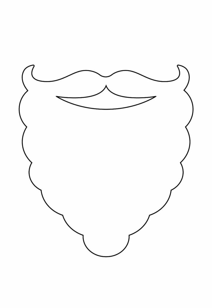 Molde de Barba para imprimir