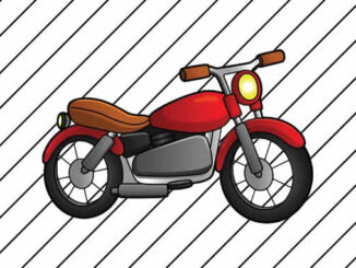 Desenho de Moto para colorir